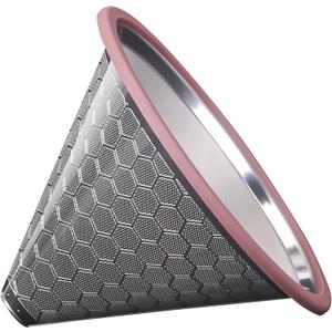 Compatible for Hario V60 & Chemex Pour Over Coffee Filters -MISETTO Reusable Stainless Steel - Best Coffee Maker and Bar Accessories (Silver)