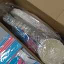 Yungyan 231 Pcs Easter Bunny Gender Reveal Party Supplies, Serve 25, Easter Baby Shower Tableware Paper Plates Tablecloth Cups Napkins Straws and Napkins for Birthday Tableware Table Party Favors