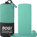 BOGI Microfiber Travel Sports Towel-Quick Dry Travel Soft Lightweight Absorbent Compact Sports Towel for Camping Gym Beach Bath Yoga Swimming Backpacking (L:60''x30''+16''x16''-Mint)