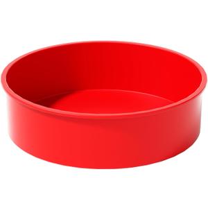8 inch Cake Pans- Silicone Round Cake Molds for Layer Cake, Cheese Cake and Chocolate Cake, Non-stick and dishwasher safe silicone baking pans (1)