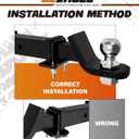 DEEAGLE Hitch Tightener Anti Rattle Stabilizer for 2.5" Trailer Hitches Reduce Movement On Hitch Mount Cargo Carrier Bike Rack Boat, RV Trailer Accessories