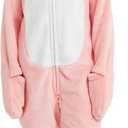 SWEETXIN Unise Kids Jumpsuit Cosplay Onesie One Piece Suit for Girls Boys Halloween Character Costume Dress Up Party (5T, Red)