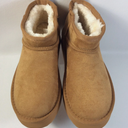 NWT Beach by Matisse Chestnut Breckenridge Platform Faux Fur Ankle Booties 7 Brown