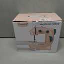 Magicfly Mini Sewing Machine with Extension Table, Dual Speed Portable Sewing Machine for Beginners with Light, Sewing Kit for Household Use, Pink