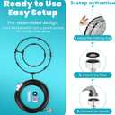 Fan Misting Kit for Cooling Outdoor, 27 FT Misting Hose with 8 brass nozzles for Cooling for Patio, Camping, BBQ, Pool & Garden Outdoor