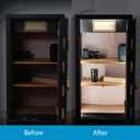 Litever LED Safe Light Kit. Human Motion Sensor Activated. 6 Slim LED Light Bars. Linkable Extendable Plug-in for Gun Safe, Locker, Closet, Showcase, in-Cabinet Under Counter Pantry. Daylight 5000K
