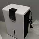 Dehumidifier, Dehumidifiers for Home, 98 OZ Water Tank, (1000 sq.ft) Quiet Dehumidifier for Basement Bathroom Bedroom with Humidity Display, Auto Shut Off, Relaxing 7 Color Ambient Light(White)