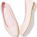 Women's Ballet Flats Shoes Comfortable PU Leather Dress Slip on Shoes Teacher Business Casual (Pink, M)