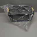 Metal Mesh Steel Basket, Large Wire Storage Organizer Basket Multi-function Hanging Kitchen Baskets with Wood Handle for Kitchen Bathroom Picnic Home, Rectangle-Black