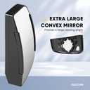 Lower Passenger Side Mirror Replacement for Chevy Express 2500 3500 Van/GMC Savana 2500 3500 2003-2017, Chevrolet Express 1500/Savana 1500 Van 2003-2014 - Right Side View Convex Mirror Glass