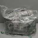 RELEANY Area Rugs 5'x7' Washable Non-Slip, Floral Vintage Distress Print Pattern Medallion Carpet for Living Room Bedroom Dining Room, Dark Green Gray