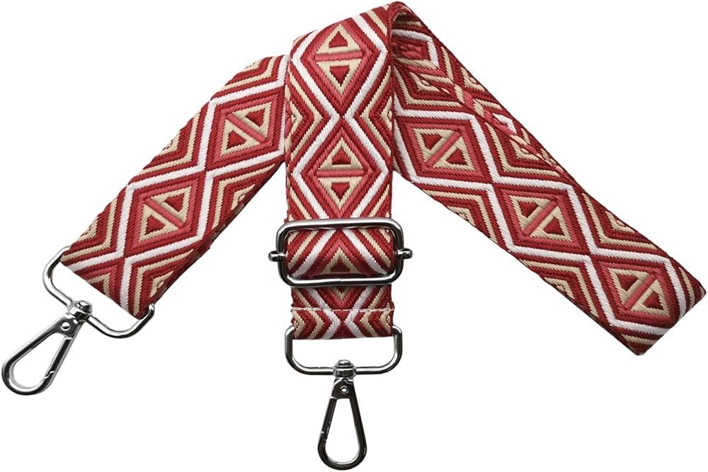 Purses Purse Strap Wide Shoulder Strap Adjustable Replacement,Retro Jacquard Embroidery for Shoulder Bags