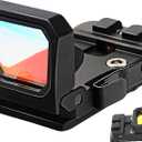 Flip Up Red Dot Reflex Sight Compact Red Dot Flip Gun Sight Scope with Universal Mount Heightened Base for 20mm Picatinny Rail RMR Mounts and Slides for Handgun Rifle Pistol for Hunting