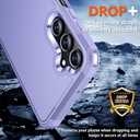 SPIDERCASE for Samsung Galaxy A15 5G Case,[12 FT Military Grade Drop Protection] 2 Pack [Glass Screen Protector + Camera Lens Protector] Heavy Duty Shockproof Case for Samsung A15 5G,Purple