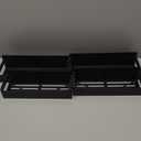 HuggieGems 4 Pack Magnetic Spice Rack Organizer for Refrigerator and Oven, Black Fridge Organizers and Storage for Kitchen