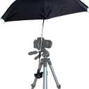 Tripod Umbrella with 360 Clamp, All-Weather Studio & Outdoor Photography, Filming, Observation (Black)