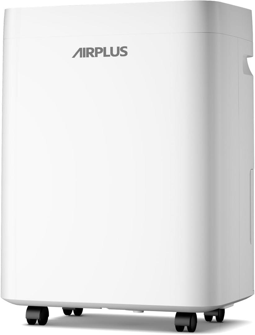AIRPLUS 5000 Sq.Ft 80 Pint Dehumidifier for Basements,1.3gallon Water Tank,Smart Dehumidifiers for Home,Dehumidifier with Drain Hose for garage,basement,bathroom