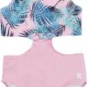 Hurley Girls 1-Piece Cut Out Swim Suit (Small, Pink)