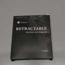 Oaridey Magnetic Retractable Keychain, Heavy Duty Carabiner Badge Holder with Phone Tether Tabs, Tactical ID Badge Reel with 31.8'' Coated Steel Cord and Lobster Clasp, Bearing 10.0 oz - 2 Pack