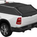 JOYTUTUS Truck Bed Soft Topper Compatible with 2019-2025 Ram 1500 with 5.5ft Bed (w/o RamBox) & Silverado Sierra 1500 with 5.8ft Bed Foldable Camper Shell Truck Top