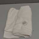 Premium Polyester Sofa Arm Cover, Scratch Resistant Protector Covers,Elastic Armrest Covers for Square/Curved/Sloping Couch Armrests, 2Pcs- Warm White