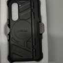 TONGATE Magnetic for Z Fold 5 Case with S Pen Holder & Stand, [Compatible with MagSafe] Heavy Duty Phone Case Built in Screen Protector & Belt Clip for Samsung Galaxy Z Fold 5, Black Glass Screen