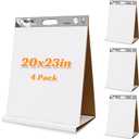 Nortix Sticky Easel Pads, Upgraded Versatile Tabletop Sticky Easel Pad with Dry Erase Surface for Meeting/Training/Doodling, 20x23 Inches, 20 Sheets/Pad, 4 Pads