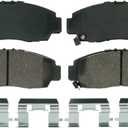 Wagner QS ZD787 Disc Brake Pad Set, Chamfered Edges for Smooth, Quiet Stops, Fits 20032010 Honda Accord