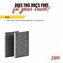 Doc's Diesel Cabin Air Filter D3867C | Compatible with Jeep Wrangler/Gladiator 3.0L EcoDiesel 2020+ | Replaces 68364653AA