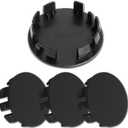 ME 2.4Inch 62MM Wheel Center Caps, Pack of 4 (Matte Black, Outer 62MM, Inner 56MM)