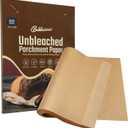 220 Pcs Unbleached Parchment Paper Baking Sheets, Baklicious Pre-cut Heavy Duty Parchment Baking Paper for Air Fryer, Oven, Bakeware, Steaming, Cooking Bread, CupCake, Cookies