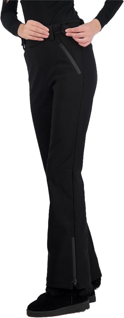 Women's Insulated Snow & Ski Pants Water Resistant for Snowboarding Skiing Hiking Winter Outdoor Pants (Black, XXXL)