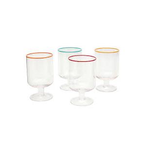 Infuse 4 Piece Stackable Glass Goblet Set , 14Fl oz 