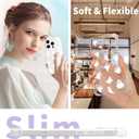 Halloween Phone Case for iPhone 14 Pro Max, Clear Cute Ghosts Pattern Cover, Anti-Yellowing Soft TPU, Slim Shockproof Phone Case for Girls Women Girly, Ghosts/White