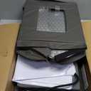 Bedsure Heated Outdoor Cat House-Extra Wide Weatherproof and Warming Feral Cat Shelter with Raised Base in Winter, Waterproof Insulated Outside Pet Hideout for Stray Kitty, 22.5x12.5x13.25inches, Grey