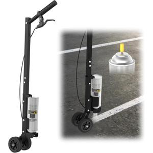 Marking Paint Wand, Industrial Two Wheel Striping Paint Sprayer, Paint Sticks for Line Paint Ground, Sports Field, Parking Lot, Work with Inverted Marking Spray Paint (Round-Tip Nozzle)