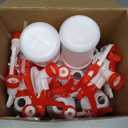 Eccliy 12 Pcs 16 Oz Plastic Spray Bottle, Adjustable Empty Reusable Sprayer for Cleaning, Planting, Water, Bathroom and Kitchen, BBQ, Commercial and Residential(Red,Original)