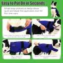 Dog Anxiety Vest with Band Noise Cancelling Ear Muffs Combination Set Soft Thunder Jacket for Fireworks, Vet Visits & Separation Anxiety No Medication or Training