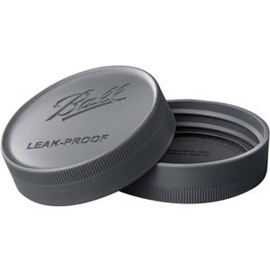 Ball Regular Mouth Leak-Proof Plastic Lids for Glass Mason Jars, Used for Canning, Pickling, Juice, Jam, Jelly 6-Count, Pack of 1 (6-Lids Total)