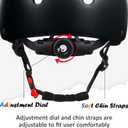 Kids Bike Helmet, Adjustable and Multi-Sport, from Toddler to Youth, Small: 18.9" - 21.3"