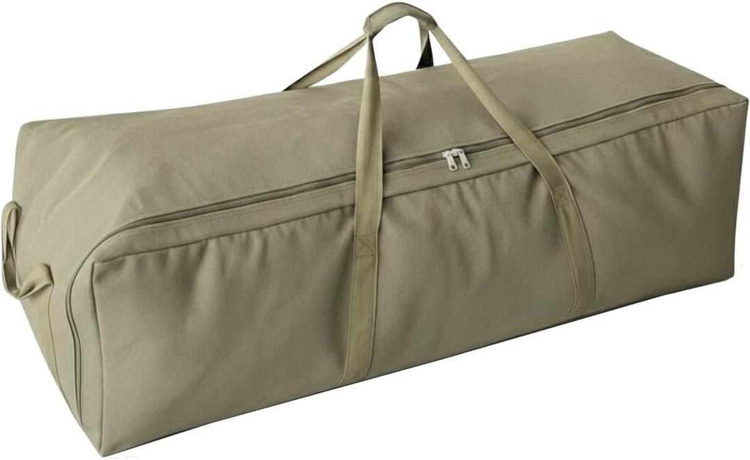 DoYiKe Extra Large Canvas Travel Duffle Bag Heavy Duty, Sports Military Camping Travel Tent Storage Army green