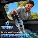 Handheld Vacuum Cordless Car Vacuum Cleaner 11000PA High Power Portable 1.4lbs Lightweight Rechargeable with 2 Filter Multi-Nozzles for Home Office Dust