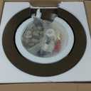 20" Round Garden Water Bowl, Stainless Steel Spilling Water Feature for Outdoor Ponds, and Other Landscaped Areas (Antique Brown Coated)