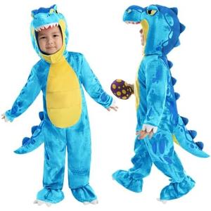 Spooktacular Creations Halloween Dinosaur Costume Kids, T.rex Costume Outfit with Egg for Toddler Child Dress Up Party, 18-24M