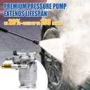TOOLCY 3/4" Shaft Horizontal Pressure Washer Pump, 2600-3300 PSI @ 2.5 GPM - Power Washer Pump for Gas Washer - Compatible with Honda, Simpson and More