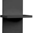 7 Tier Wall Shelf Unit - Lack Floating Shelf, Compact Display Floating Shelves, Vertical Column Wall Decor Mount Floating Storage Organizer Tall Tower Shelves for Bedrooms, Living Rooms,Black