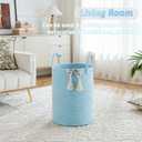 Laundry Basket,Woven Cotton Rope Laundry Hamper,60L for Decor Storage of Dirty Clothes,Toys and Blankets in Bathroom,Baby Room and Living Room