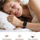 Braided Bands Compatible with Apple Watch Bands Silicone for Women 40mm 38mm 44mm 41mm 42mm 45mm 46mm 49mm, Slim Thin Narrow Hollow-out Strap for iWatch Bands for Women 11/10/SE/9/8/7/6/5/4/3/2/1 (SmokePurple/MilkTea/PineGreen/WineRed/BlueGrey/DarkPurple)