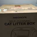 MeoWant Self-Cleaning Cat Litter Box, 106L Extra-Large Space Low Entrance Automatic Cat Litter Box Perfect for Multiple Cats, Safety Sensor, Anti-Pinch, APP Control, Odor Free with Mat & Liner