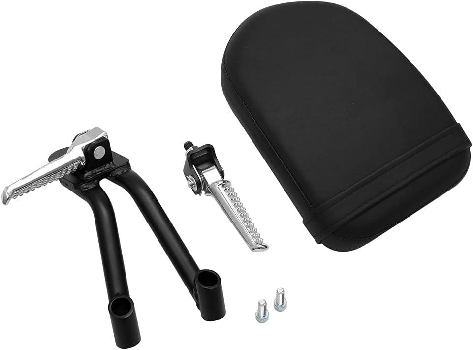 H RUO Rear Passenger Seat Cushion & Foot Pegs Kit Compatible with Honda Rebel 300 500 CMX300 CMX500 2017-2025 2024 2023